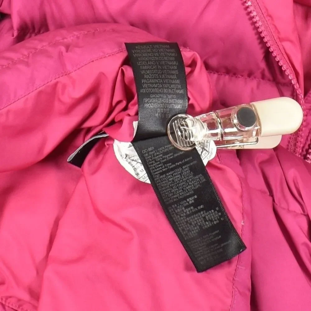 Marmot 700 Fill Down Parka Jacket Girls L Hot Pink Faux Fur Hooded Coat Puffer